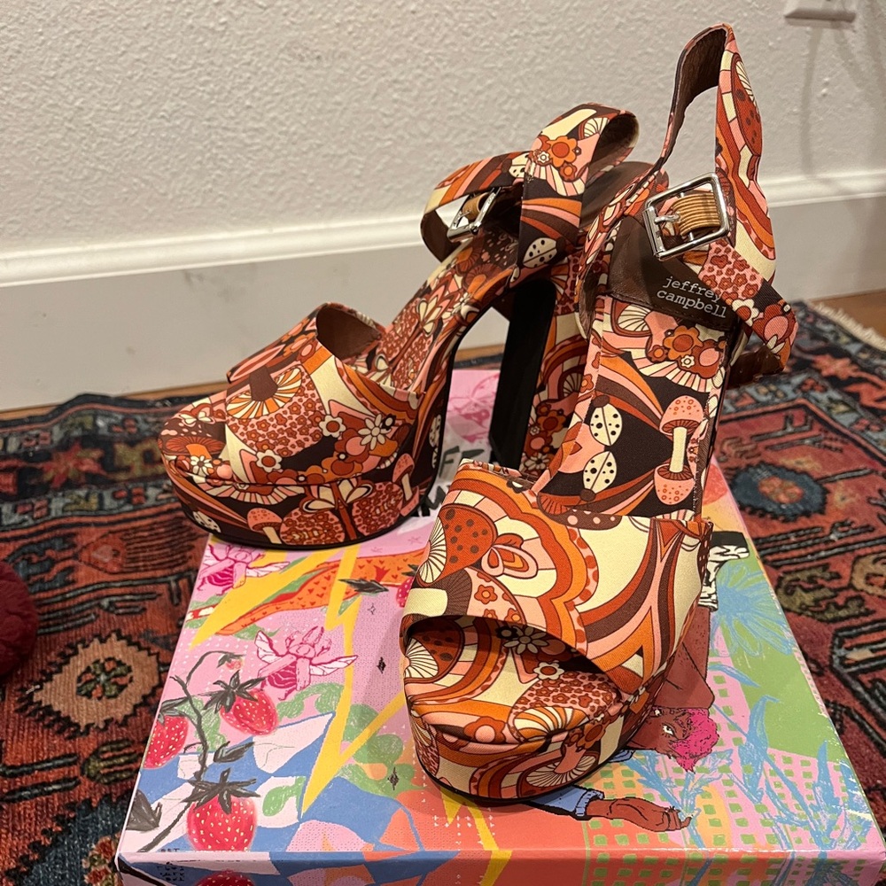 Jeffrey Campbell Multi Mushroom Platform heels